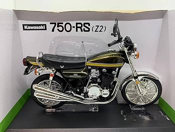 未使用 KAWASAKI 750 1/12 Z2 イエロー Kawasaki Z2 750 イエロータイガーバイクモデル 1/12スケール